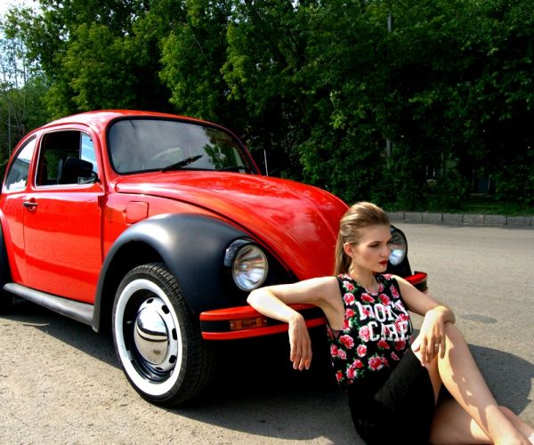 Обзор яркого Volkswagen kaefer из Перми.