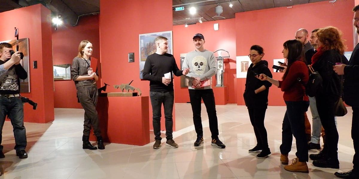 Базанов и Игорь Сергеевич в музее Permm